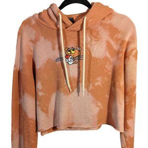 Upcycled Pink Panther crop pullover